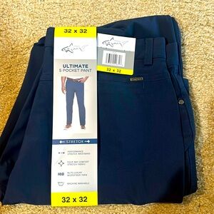 NWT Greg Norman Men's Ultimate 5 Pocket Blue Pants Size 32 x 32
